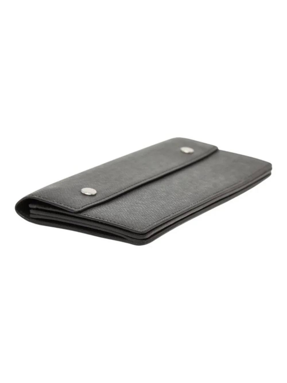 Louis Vuitton Taiga Portefeuille Accordion Wallet Ardoise Black Leather